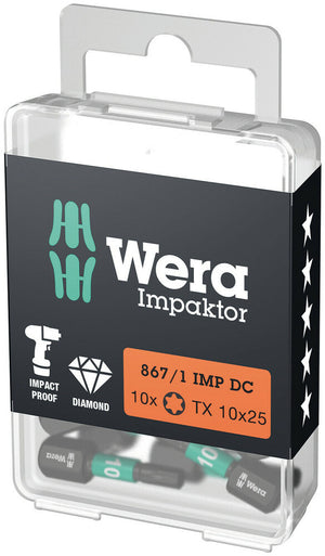 Wera 867/1 IMP DC TORX® DIY Impaktor bits 05057628001