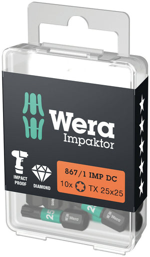 Wera 867/1 IMP DC TORX® DIY Impaktor bits 05057625001