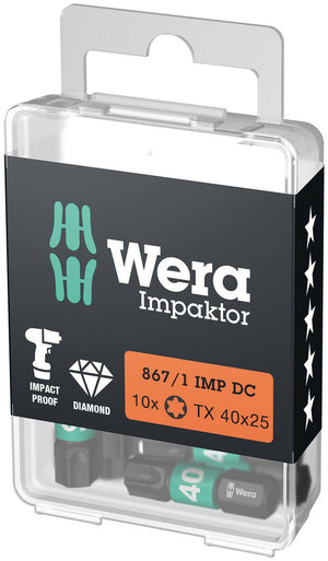 Wera 867/1 IMP DC TORX® DIY Impaktor bits 05057627001
