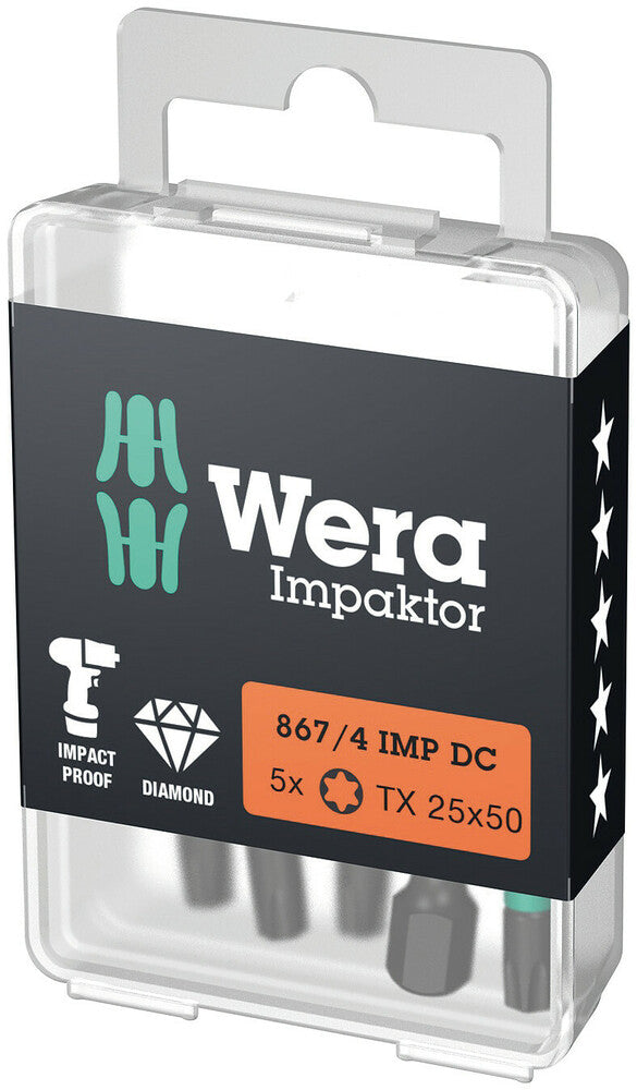 Wera 867/4 IMP DC TORX® DIY Impaktor bits 05057665001