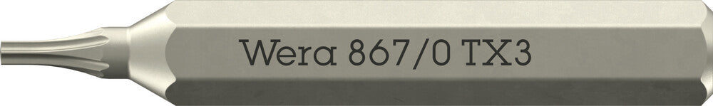 Wera 867/0 Micro bits for TORX® socket screws 05058129001