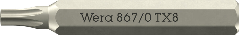 Wera 867/0 Micro bits for TORX® socket screws 05058132001