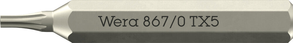 Wera 867/0 Micro bits for TORX® socket screws 05058130001