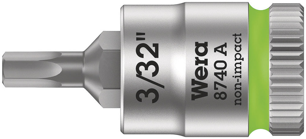 Wera 8740 A Zyklop bit socket, 1/4" drive 05003381001
