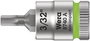 Wera 8740 A Zyklop bit socket, 1/4" drive 05003381001