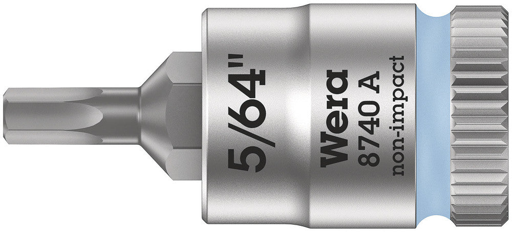 Wera 8740 A Zyklop bit socket, 1/4" drive 05003380001