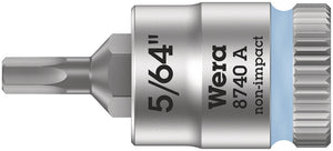 Wera 8740 A Zyklop bit socket, 1/4" drive 05003380001