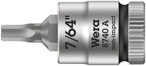 Wera 8740 A Zyklop bit socket, 1/4" drive 05003382001