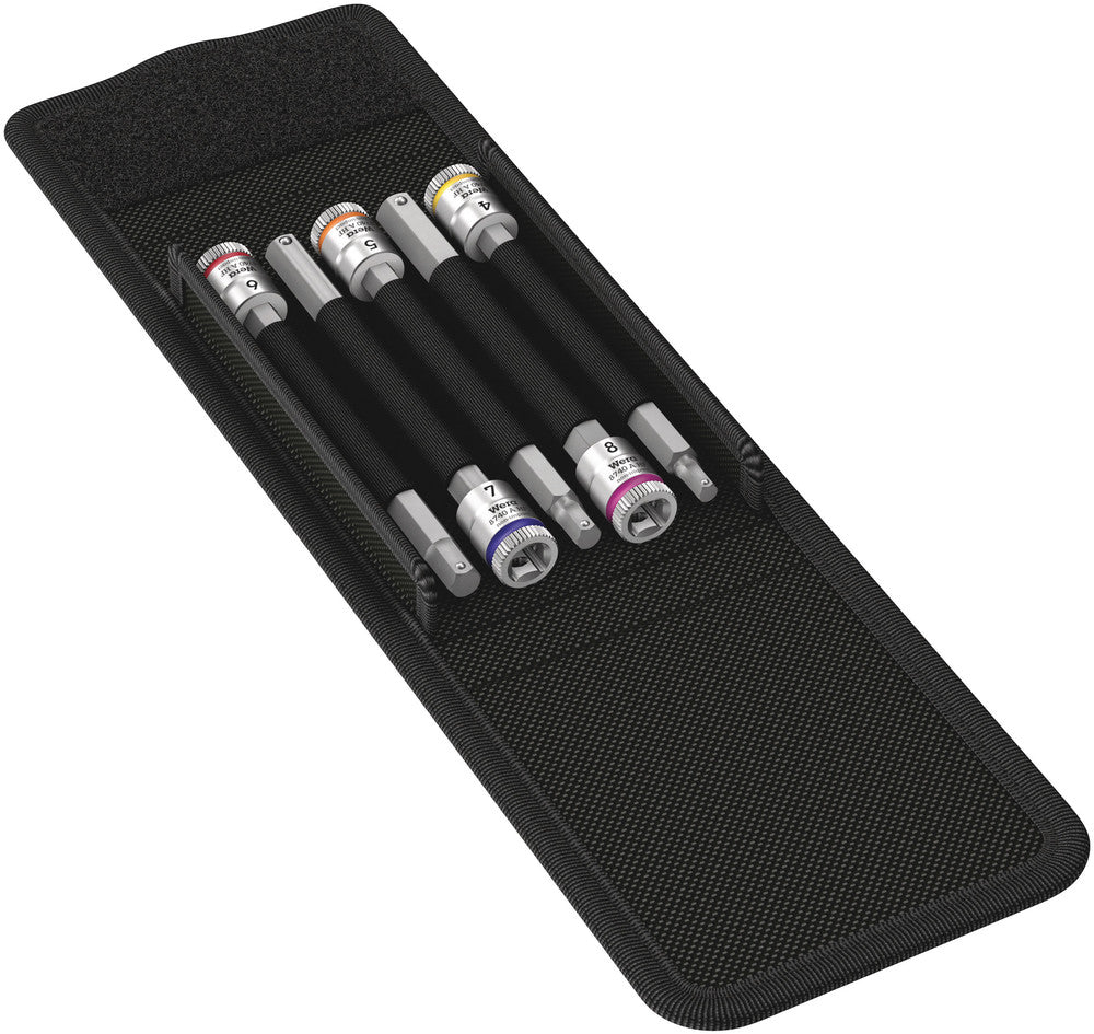 Wera 8740 A HF 1 Zyklop bit socket set with holding function, 1/4" drive 05003345001