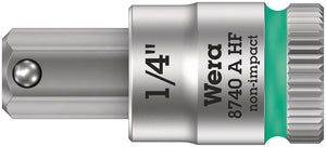 Wera 8740 A HF Zyklop bit socket with holding function, 1/4" drive 05003388001