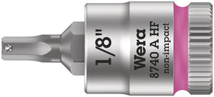 Wera 8740 A HF Zyklop bit socket with holding function, 1/4" drive 05003383001