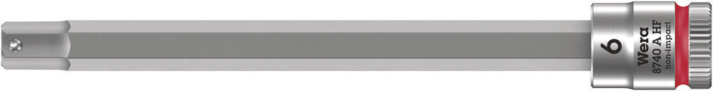 Wera 8740 A HF Zyklop bit socket with holding function, 1/4" drive 05003338001