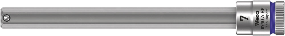Wera 8740 A HF Zyklop bit socket with holding function, 1/4" drive 05003333001