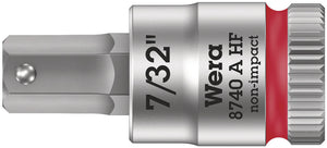Wera 8740 A HF Zyklop bit socket with holding function, 1/4" drive 05003387001