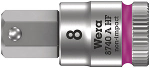 Wera 8740 A HF Zyklop bit socket with holding function, 1/4" drive 05003339001