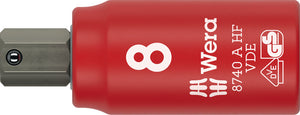 Wera 8740 A VDE HF Zyklop Bit socket, insulated, with 1/4" drive, with holding function for hexagonal socket screws 05005904001