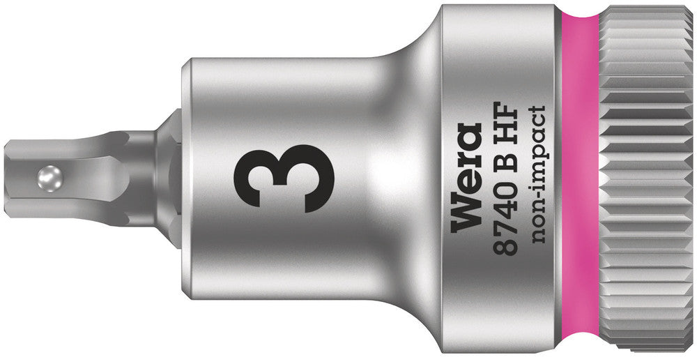 Wera 8740 B HF Zyklop bit socket with holding function, 3/8" drive 05003030001