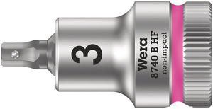Wera 8740 B HF Zyklop bit socket with holding function, 3/8" drive 05003030001