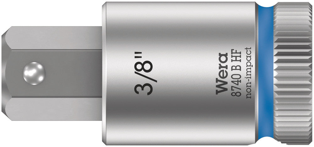 Wera 8740 B HF Zyklop bit socket with holding function, 3/8" drive 05003093001