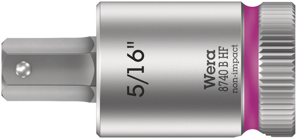 Wera 8740 B HF Zyklop bit socket with holding function, 3/8" drive 05003091001