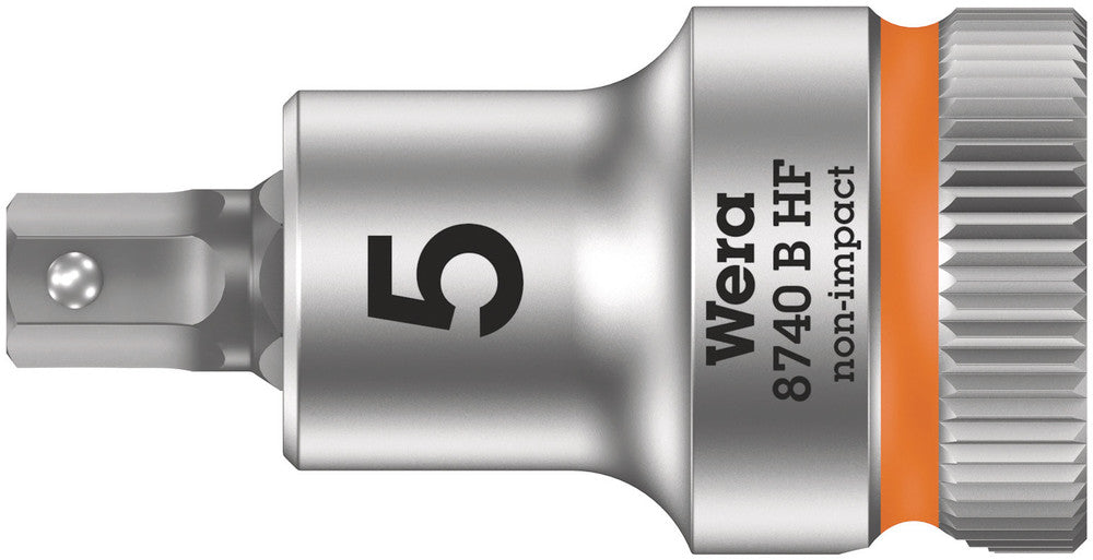 Wera 8740 B HF Zyklop bit socket with holding function, 3/8" drive 05003033001