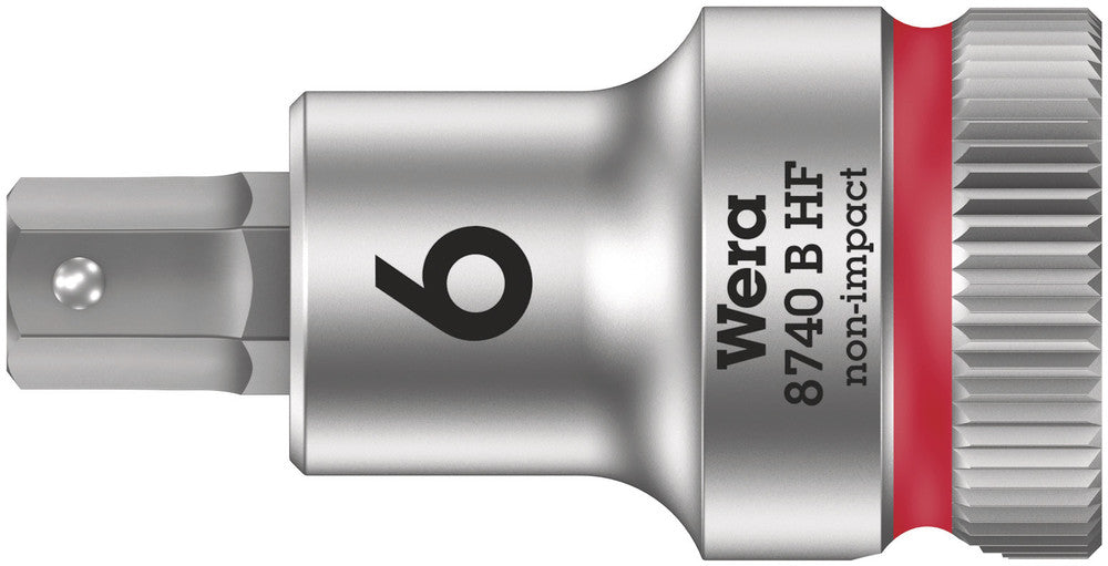 Wera 8740 B HF Zyklop bit socket with holding function, 3/8" drive 05003035001