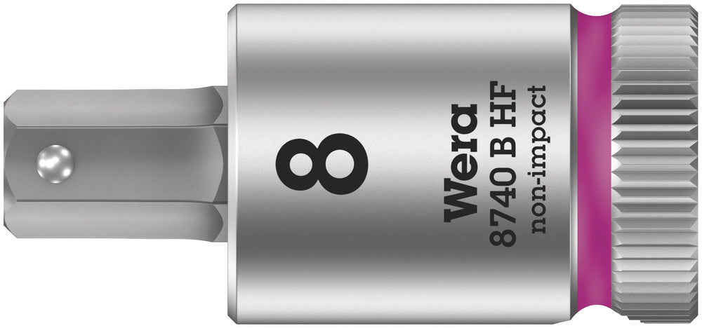 Wera 8740 B HF Zyklop bit socket with holding function, 3/8" drive 05003039001