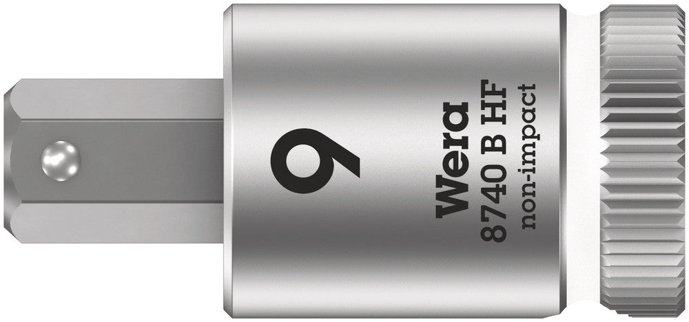 Wera 8740 B HF Zyklop bit socket with holding function, 3/8" drive 05003041001