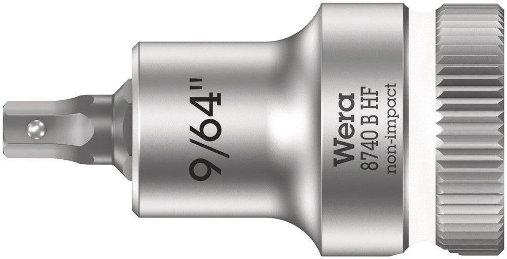 Wera 8740 B HF Zyklop bit socket with holding function, 3/8" drive 05003082001
