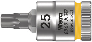 Wera 8767 A HF TORX® Zyklop bit socket with holding function, 1/4" drive 05003365001