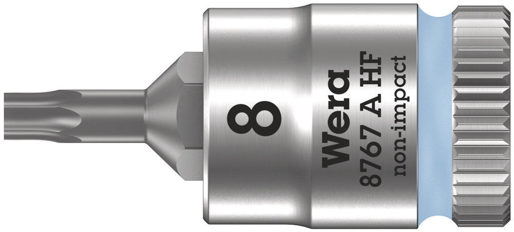 Wera 8767 A HF TORX® Zyklop bit socket with holding function, 1/4" drive 05003360001