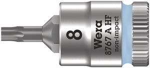 Wera 8767 A HF TORX® Zyklop bit socket with holding function, 1/4" drive 05003360001