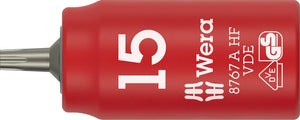Wera 8767 A VDE HF TORX® Zyklop Bit socket, insulated, with 1/4" drive, with holding function 05005921001