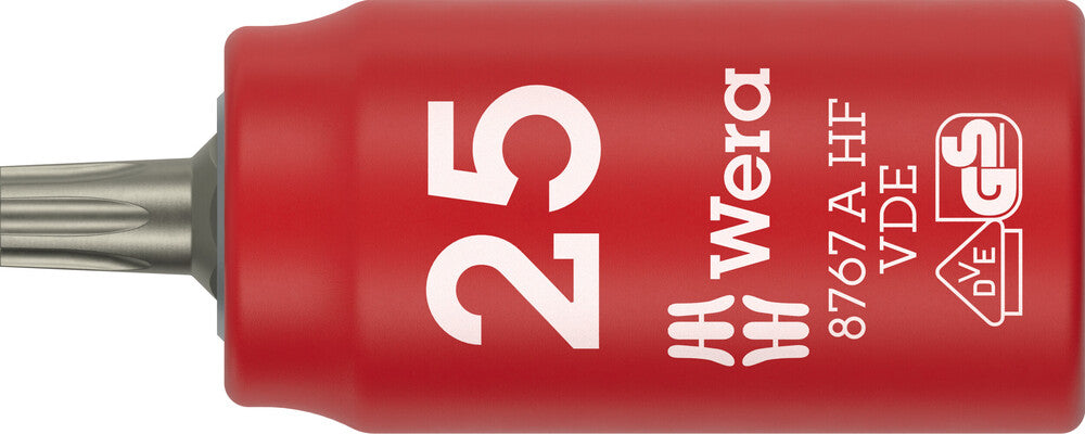 Wera 8767 A VDE HF TORX® Zyklop Bit socket, insulated, with 1/4" drive, with holding function 05005923001