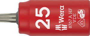 Wera 8767 A VDE HF TORX® Zyklop Bit socket, insulated, with 1/4" drive, with holding function 05005923001