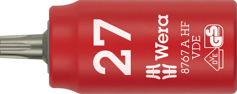 Wera 8767 A VDE HF TORX® Zyklop Bit socket, insulated, with 1/4" drive, with holding function 05005924001