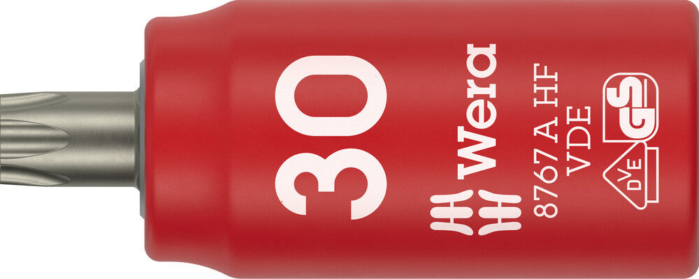 Wera 8767 A VDE HF TORX® Zyklop Bit socket, insulated, with 1/4" drive, with holding function 05005925001