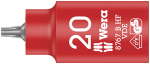 Wera 8767 B VDE HF TORX® Zyklop bit socket, insulated, with holding function, 3/8" drive 05004920001