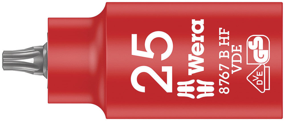 Wera 8767 B VDE HF TORX® Zyklop bit socket, insulated, with holding function, 3/8" drive 05004921001