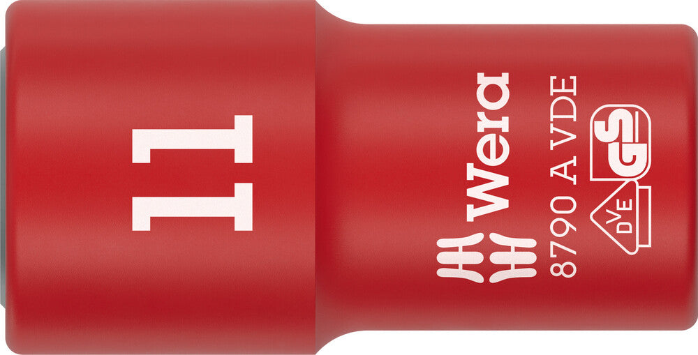 Wera 8790 A VDE Zyklop Socket, insulated, with 1/4" drive 05005937001