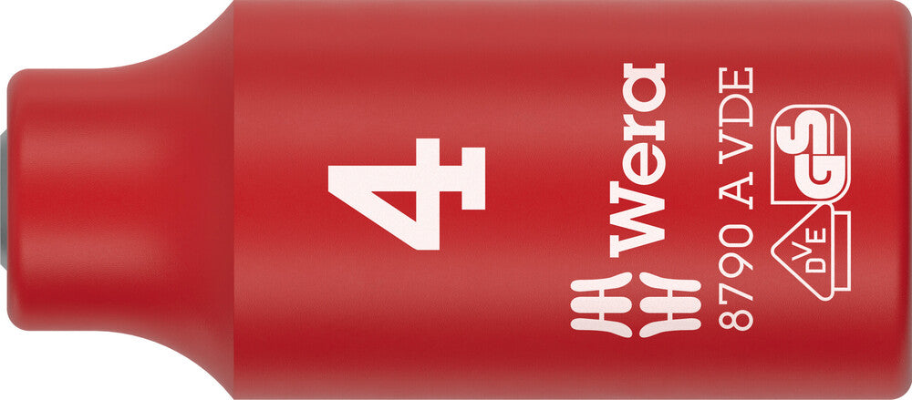 Wera 8790 A VDE Zyklop Socket, insulated, with 1/4" drive 05005930001