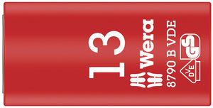 Wera 8790 B VDE Zyklop 3/8" socket, insulated 05004957001