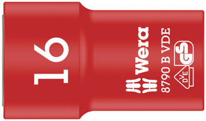 Wera 8790 B VDE Zyklop 3/8" socket, insulated 05004960001