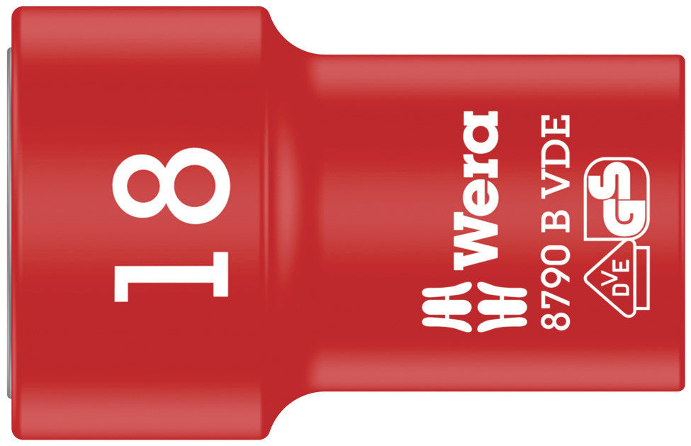 Wera 8790 B VDE Zyklop 3/8" socket, insulated 05004962001