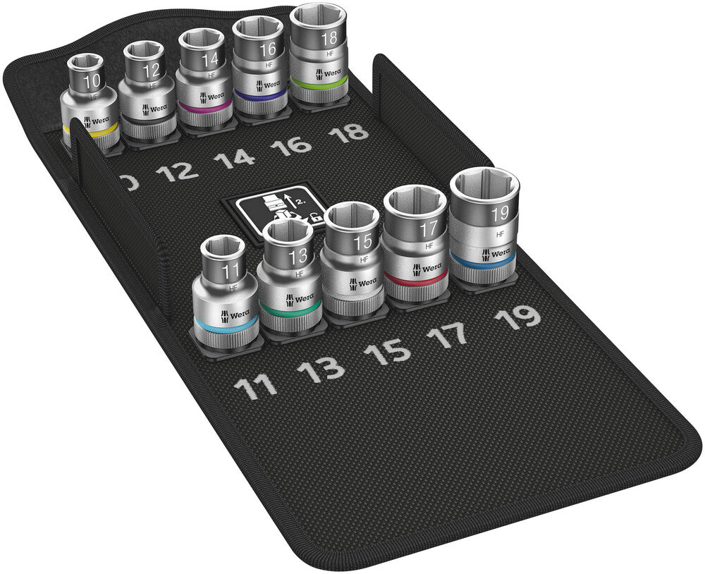 Wera 8790 HMC HF 1 Zyklop socket set with 1/2" drive, with holding function 05004203001