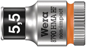 Wera 8790 HMA HF Zyklop socket with 1/4" drive with holding function 05003720001