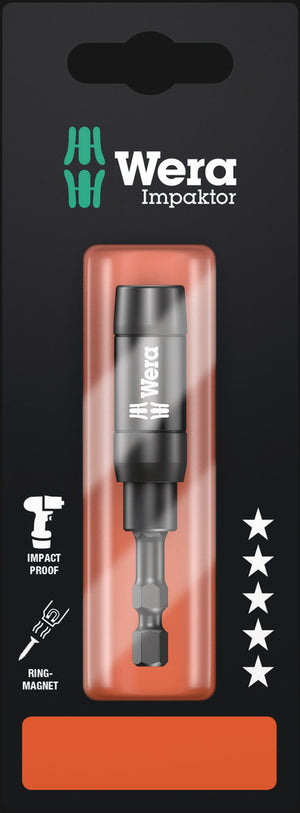 Wera 897/4 IMP R SB Impaktor holder with retaining ring and ring magnet 05073990001