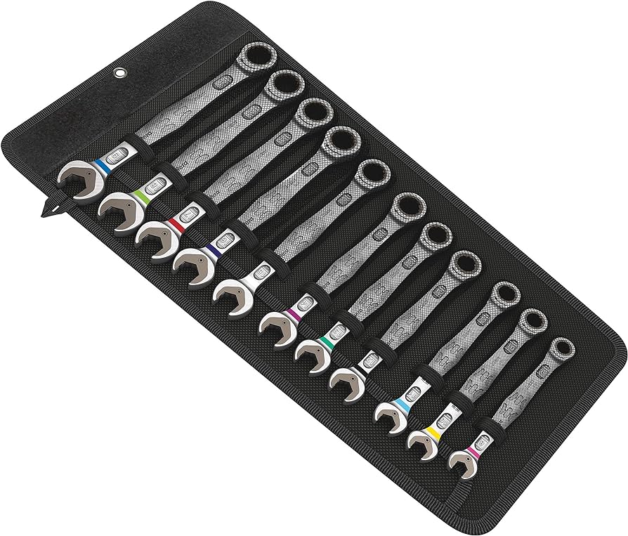 Wera 6000 Joker 11 Set 1 Ratcheting combination wrenches set, 11 pieces (05020013001) - Apollo Industries 