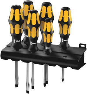 Wera 932 S/6 Screwdriver set Kraftform Wera: Chiseldriver and rack 05018283001