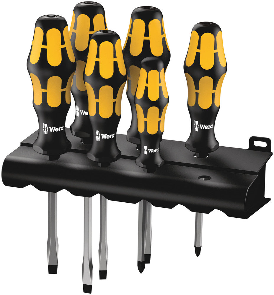 Wera 932 S/6 Screwdriver set Kraftform Wera: Chiseldriver and rack 05018283001